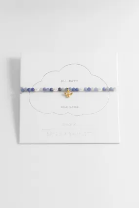 Gemstone Pearl Bee Bracelet