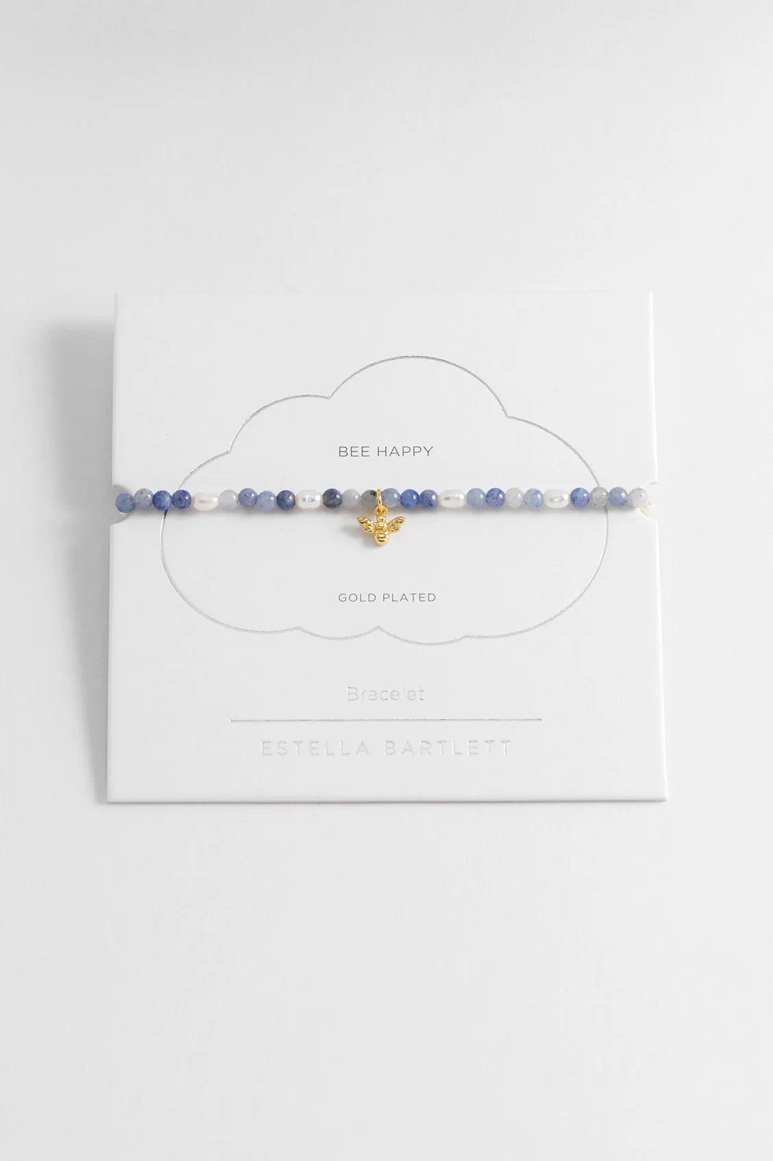 Gemstone Pearl Bee Bracelet