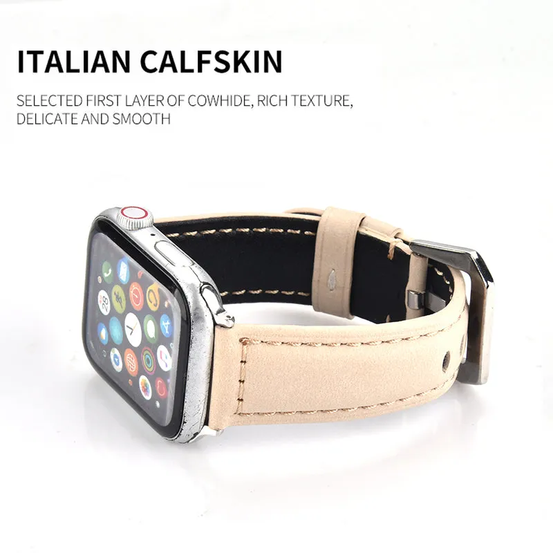 Genuine Leather Band for Apple Watch 49mm-Assorted Colors