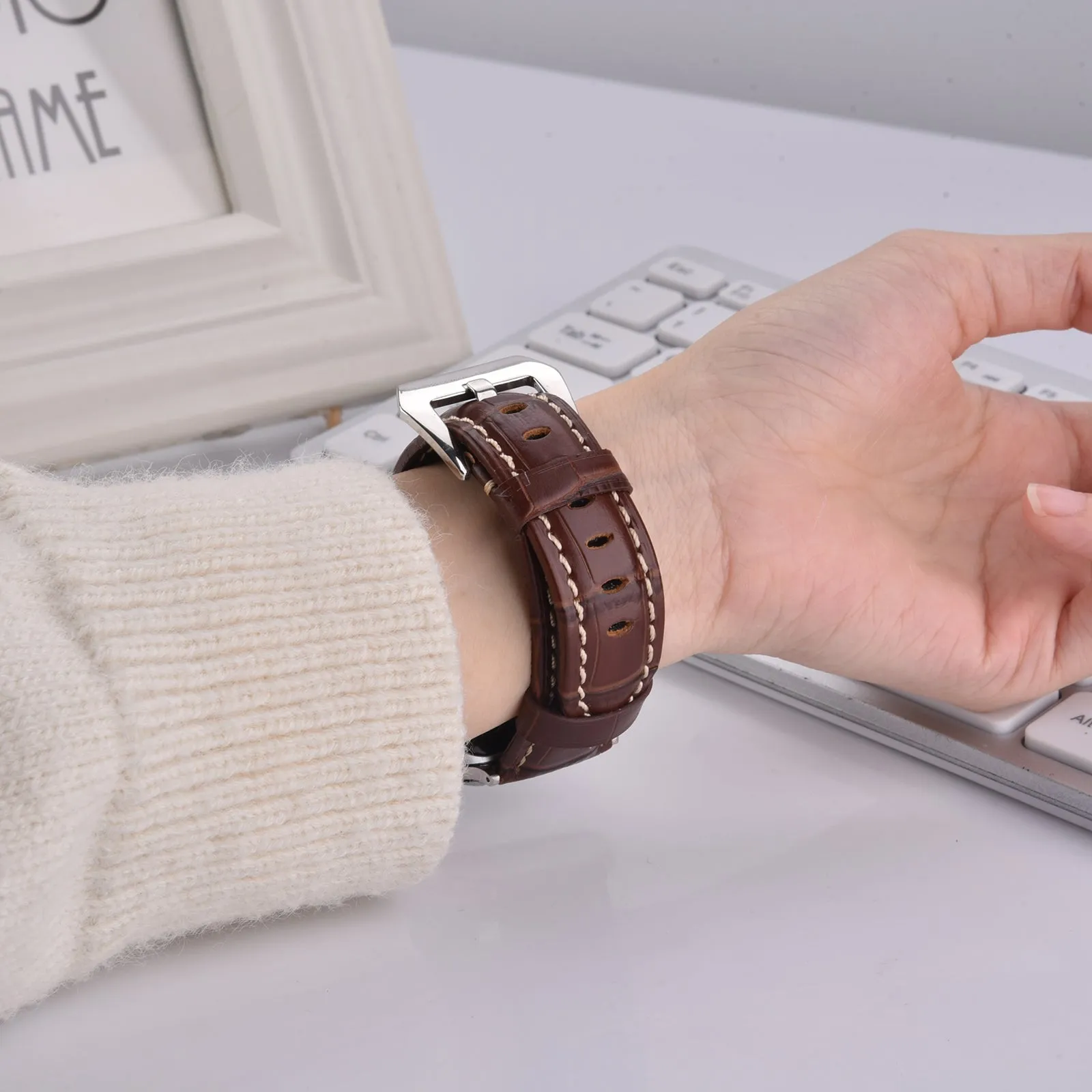 Genuine Leather Band for Apple Watch 49mm-Assorted Colors