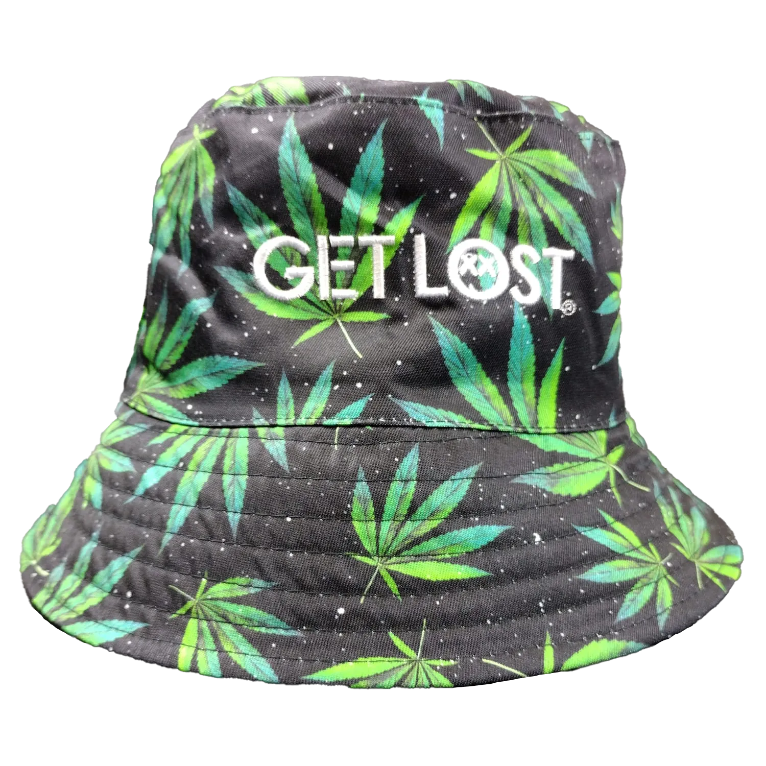 Get Lost Bucket Hat Green Leaf