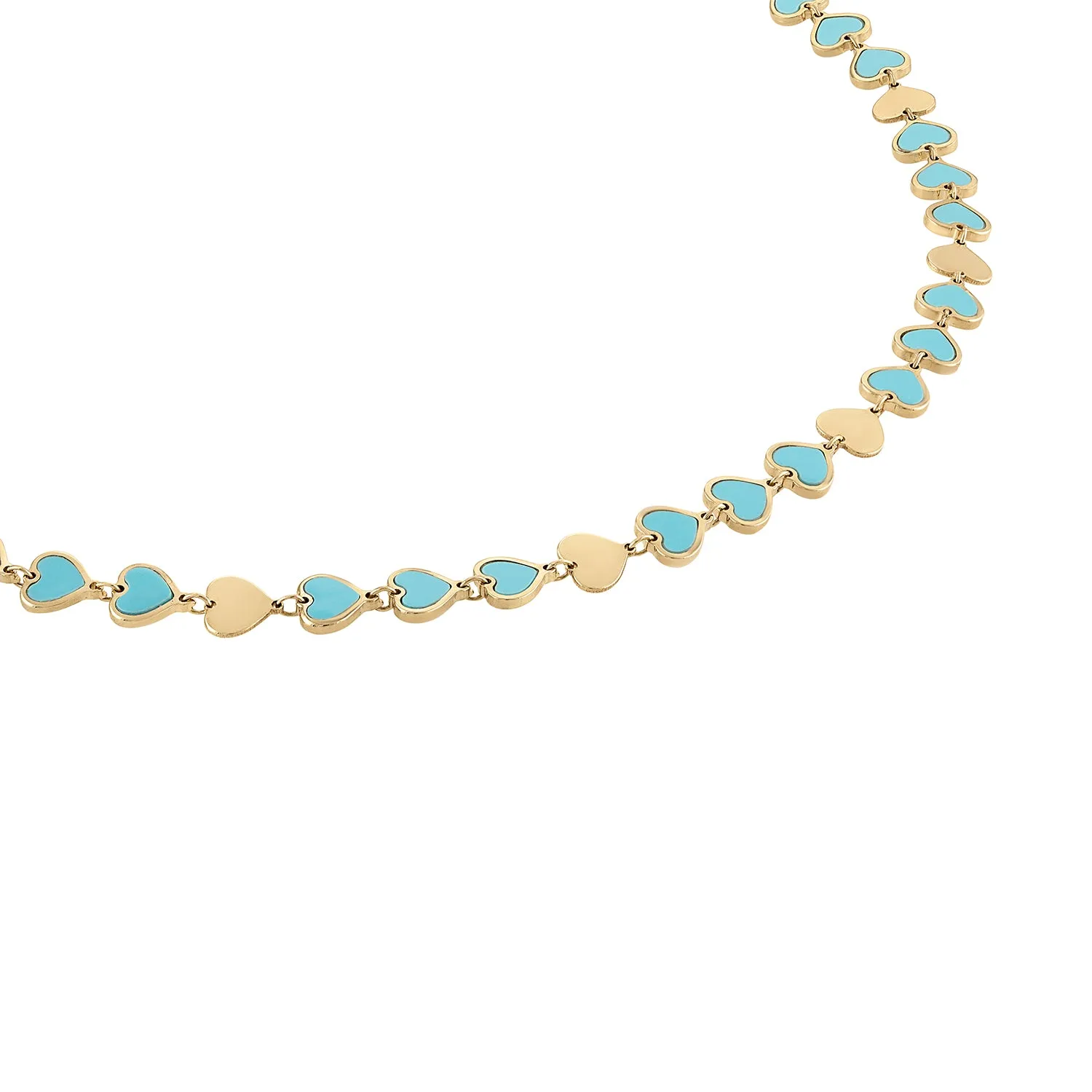 Gold Hearts Necklace