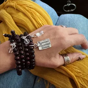 GRATEFUL THANKFUL BLESSED | HEART | Wood Boho Wrap