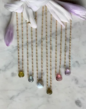 Gumdrop Gemstone Necklace