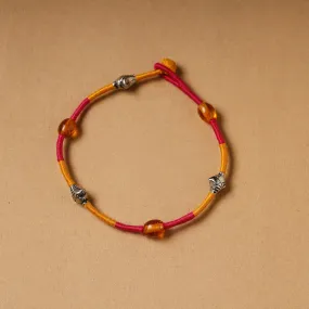 Handcrafted Patwa Thread & Beadwork Anklet 64