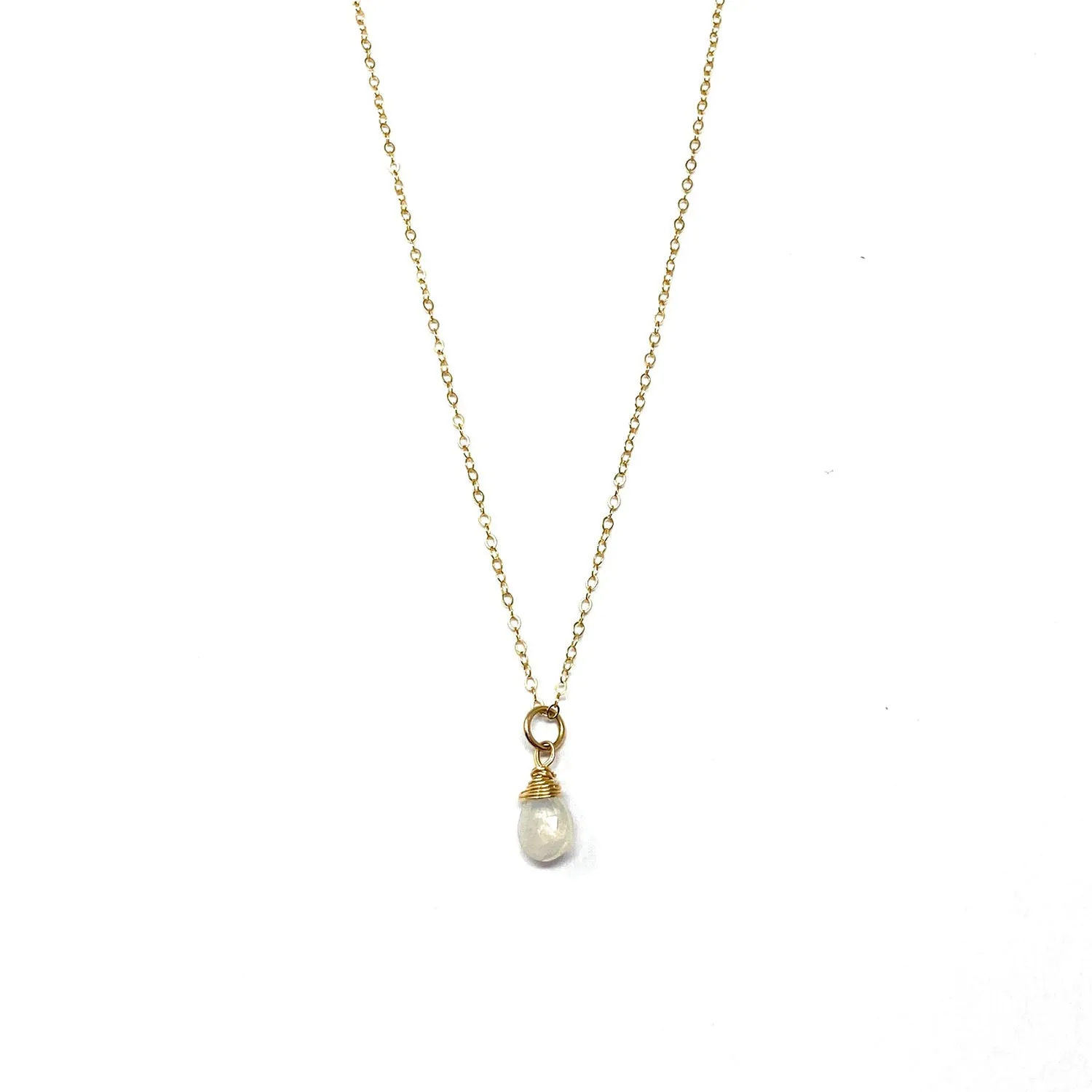 Herkimer Diamond Wire Wrapped Necklace - Small