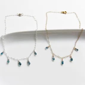 Illuminate - Moss Kyanite Mini Teardrop necklace