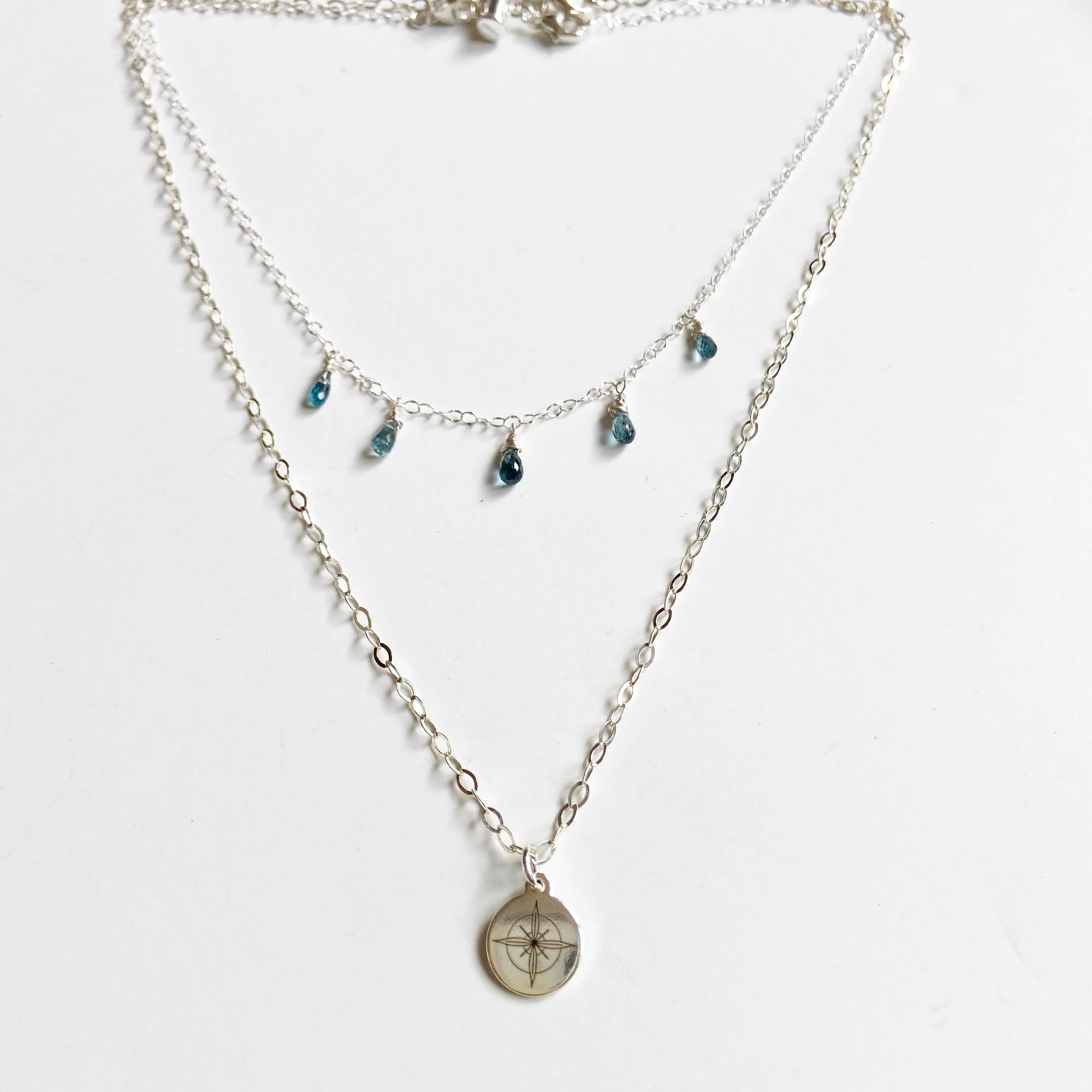 Illuminate - Moss Kyanite Mini Teardrop necklace