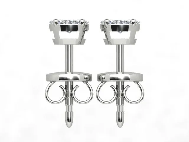 Illusion Cut Diamond Earrings