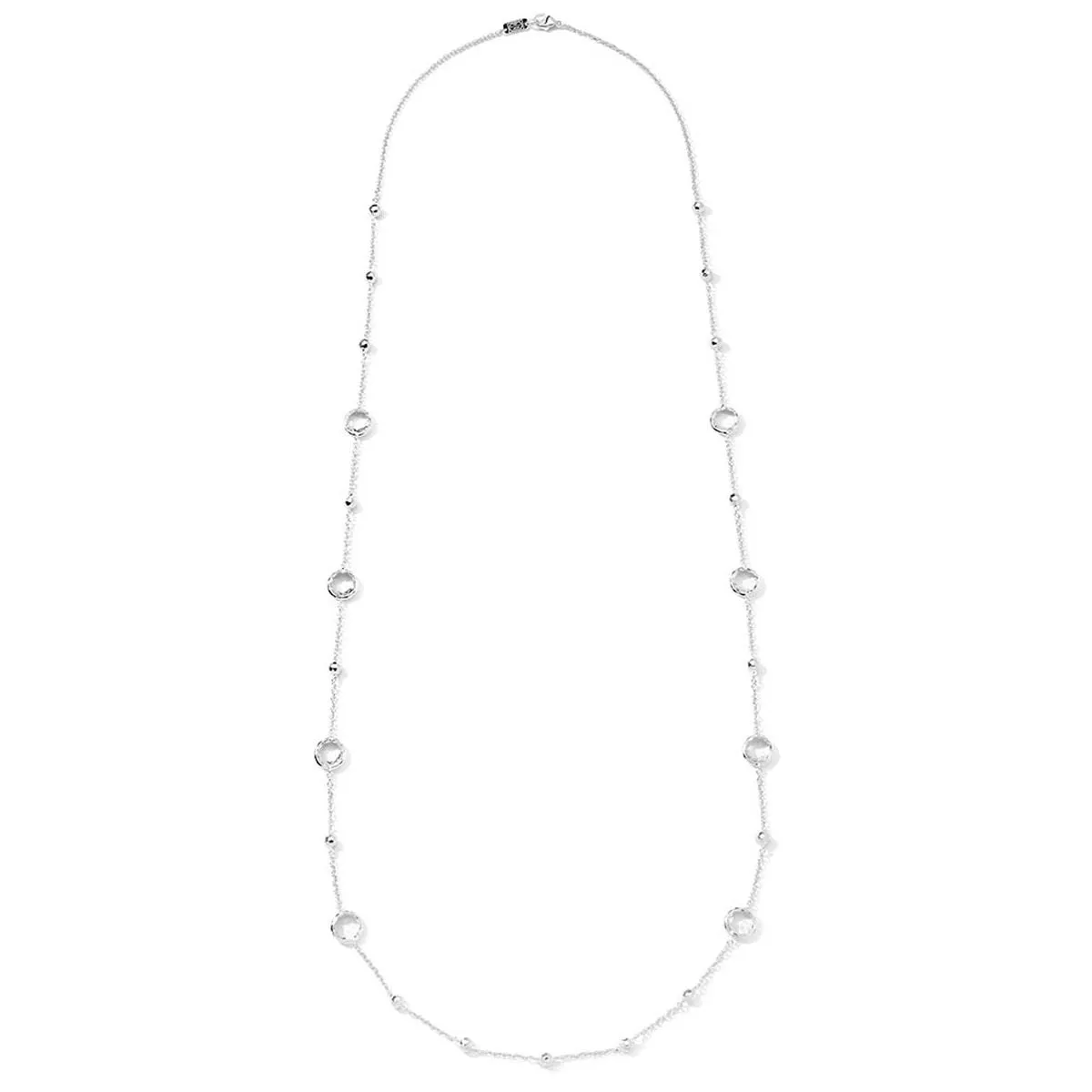 Ippolita Sterling Silver Lollipop Mini Lollipop and Ball Necklace in Clear Quartz, 38 inch