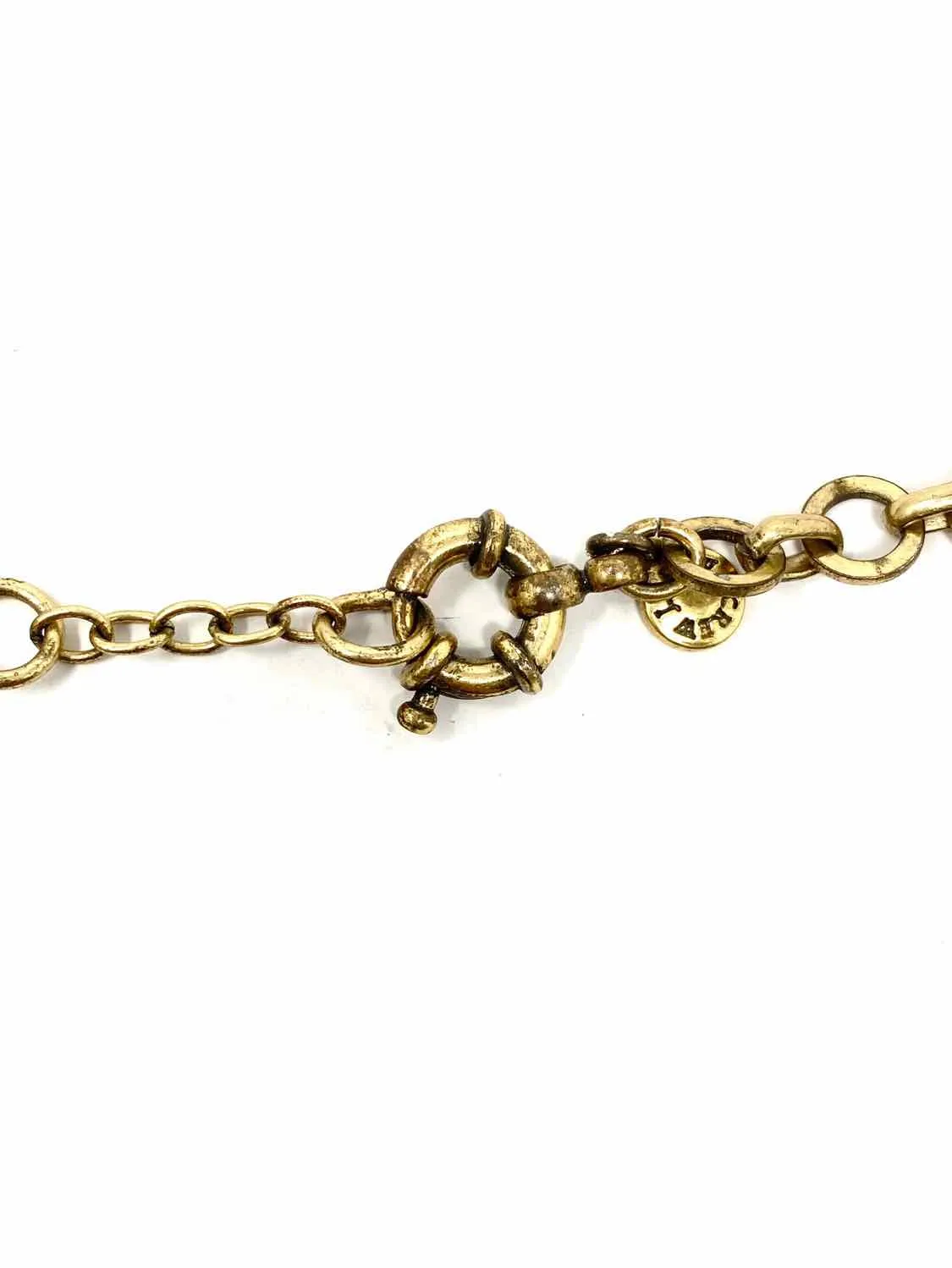 J Crew Brass Cubic Zirconia Necklace