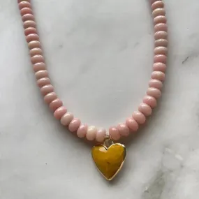 Jessica Matrasko Jewelry - Caia Necklace (Pink Opal/Mookaite)