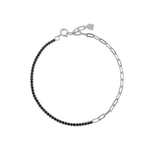 KESLEY 925 Sterling Silver Rainbow Zircon Chain Bracelet 2021 Women