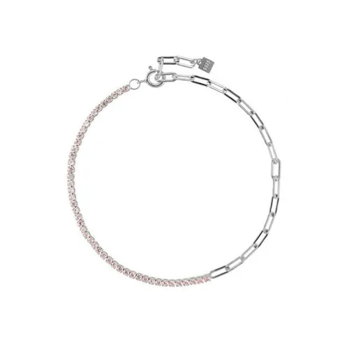 KESLEY 925 Sterling Silver Rainbow Zircon Chain Bracelet 2021 Women