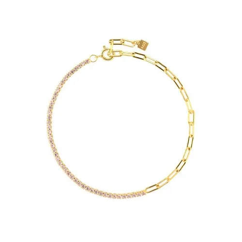 KESLEY 925 Sterling Silver Rainbow Zircon Chain Bracelet 2021 Women