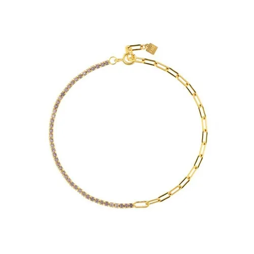 KESLEY 925 Sterling Silver Rainbow Zircon Chain Bracelet 2021 Women