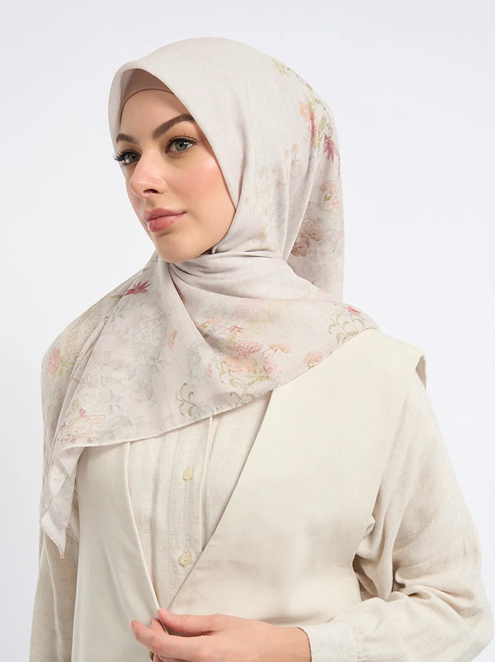 KIMAYYA SIGNATURE SCARF IVORY