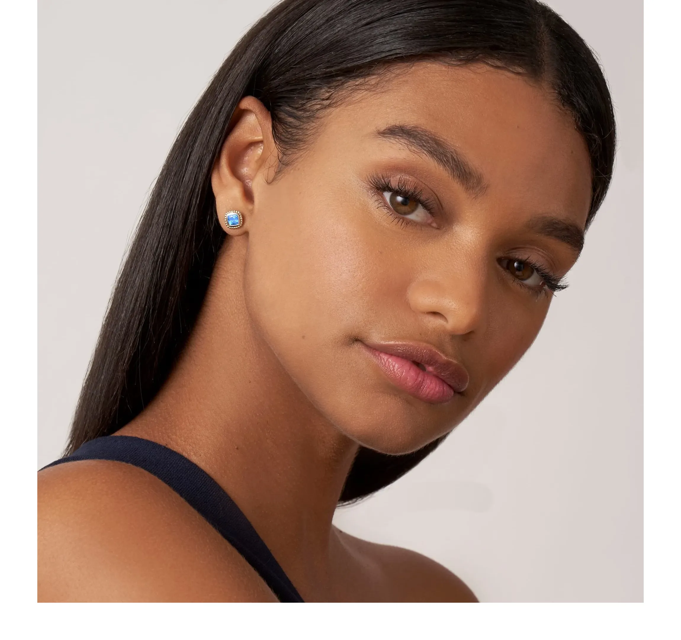 LAGOS Rittenhouse Swiss Blue Topaz Caviar Stud Earrings