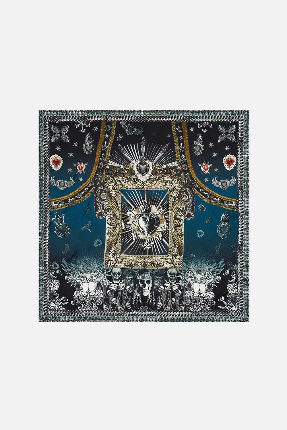 LARGE SQUARE SCARF ANIMAL ANARCHY