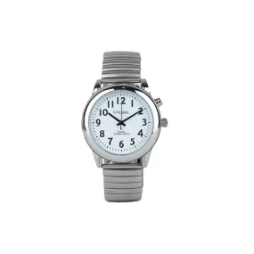 Lifemax RNIB Talking Atomic Watch for Gents - High Visibility Dial, Expanding Bracelet, Automatic Time Updates