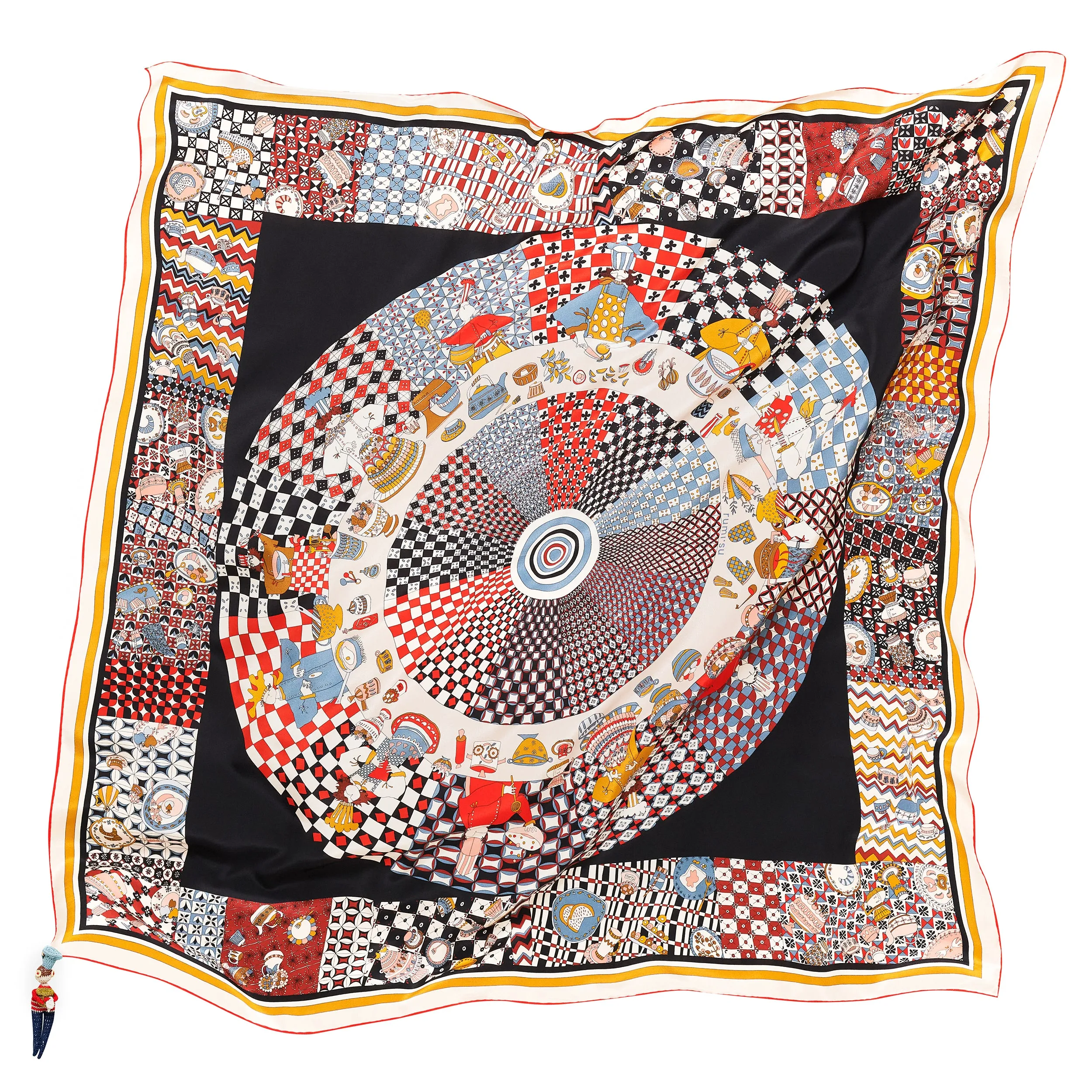 Love is on The Menu Silk Scarf