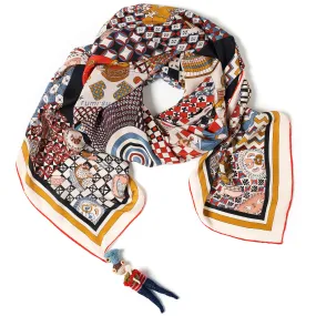 Love is on The Menu Silk Scarf