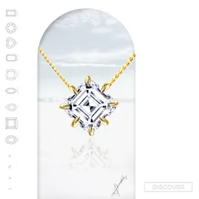 #LoveLVNA | Asscher Solitaire Diamond Necklace
