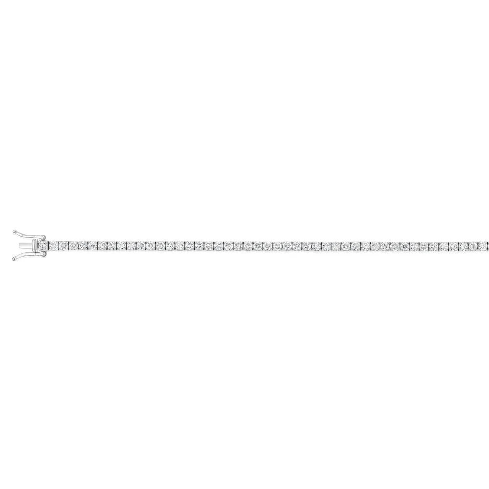 Luminesce Lab Grown 5 Carat Diamond Tennis Bracelet in Sterling Silver