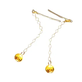 #LVNA2024 | Golden Ball Drop Dangling Earrings 18kt