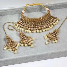 Mahjabin - Polki Bridal Choker Set