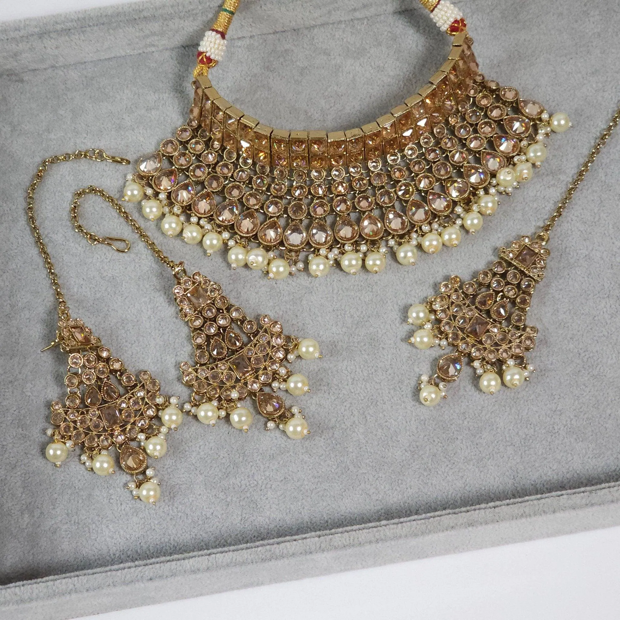 Mahjabin - Polki Bridal Choker Set