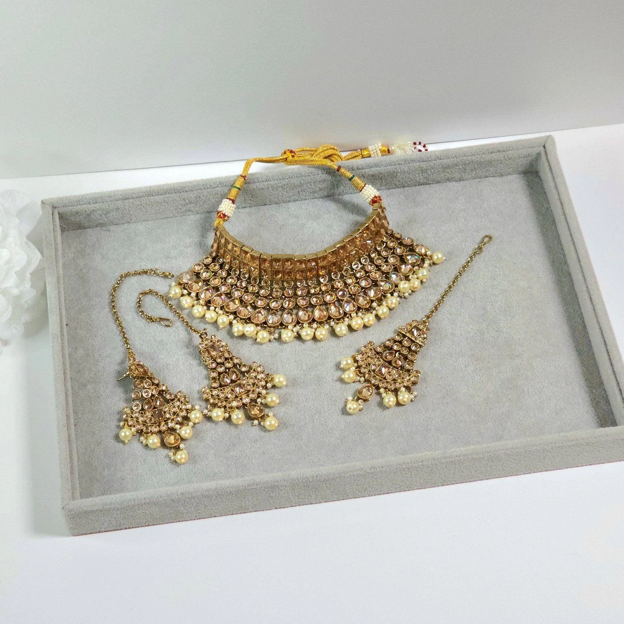 Mahjabin - Polki Bridal Choker Set