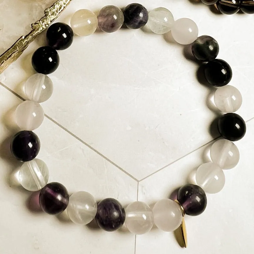 Mala: Fluorite Beaded Mala Bracelet