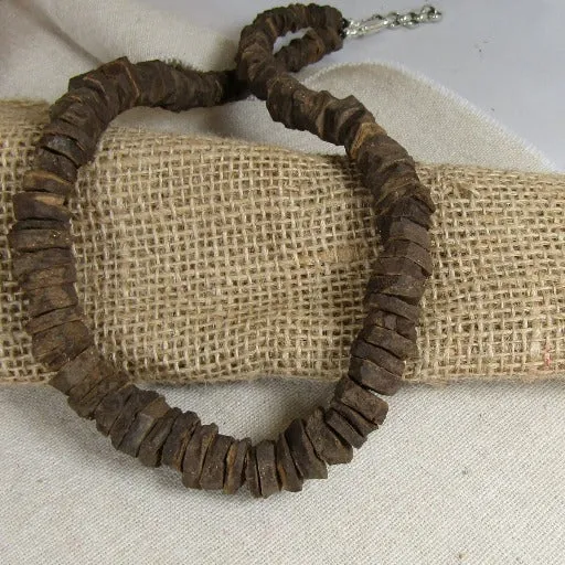 Man's Brown Rustic Gemstone Daring Necklace