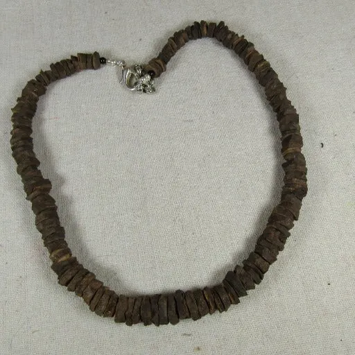Man's Brown Rustic Gemstone Daring Necklace