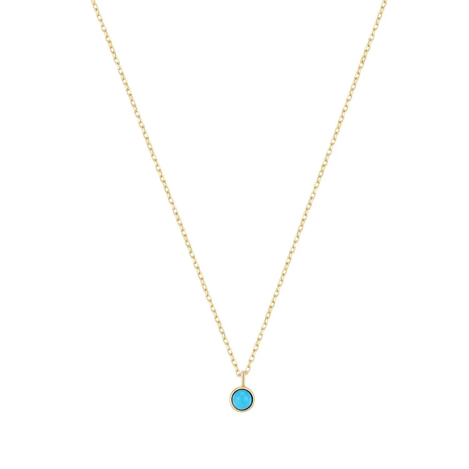 MARIA | Turquoise Solitaire Necklace