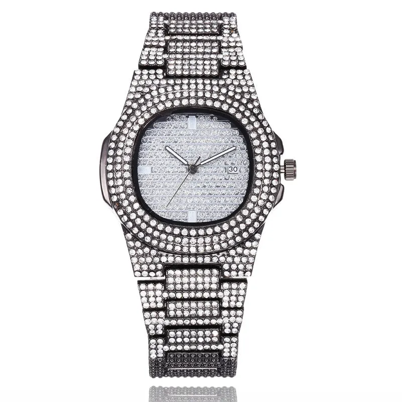 Men's Quartz Watch Steel Watch Men's Watch Calendar Gypsophila Watch