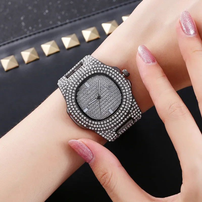 Men's Quartz Watch Steel Watch Men's Watch Calendar Gypsophila Watch
