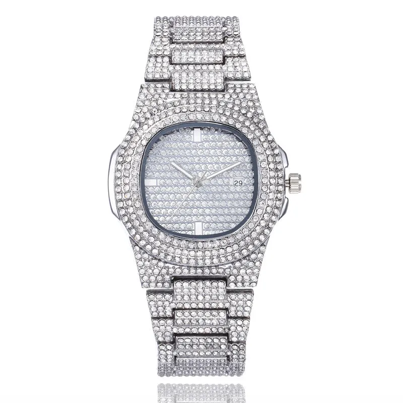 Men's Quartz Watch Steel Watch Men's Watch Calendar Gypsophila Watch