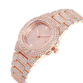 Men's Quartz Watch Steel Watch Men's Watch Calendar Gypsophila Watch