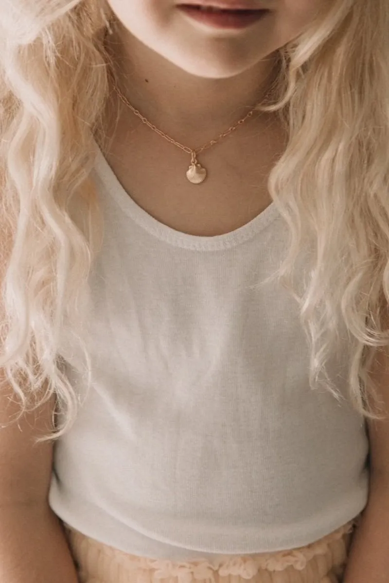 Mermaid Shell Pendant - Gold
