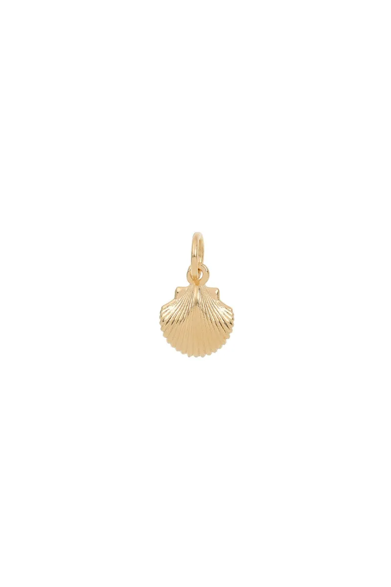 Mermaid Shell Pendant - Gold