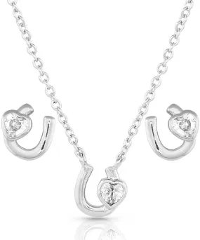 Montana Silversmiths Western Lifestyle Jewelry Set (Lucky in Love)