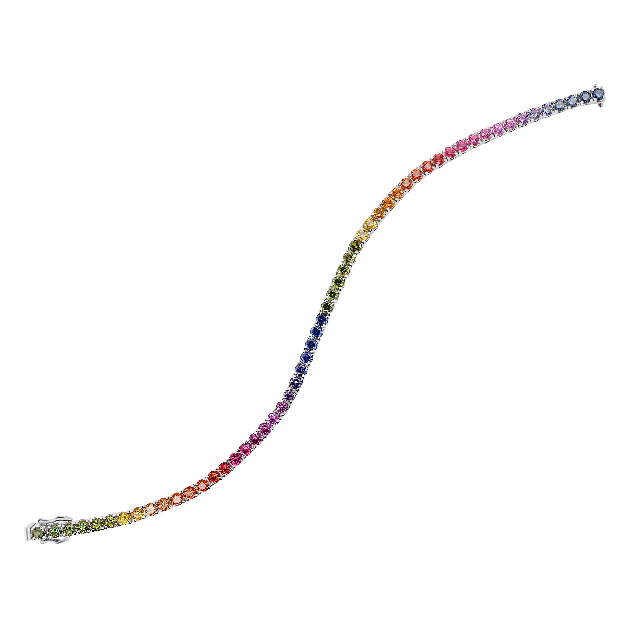 Multicolor Gemstone Tennis Bracelet