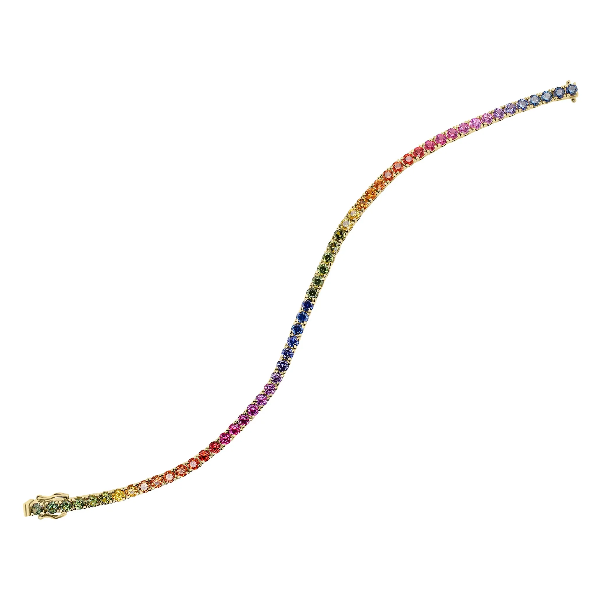 Multicolor Gemstone Tennis Bracelet