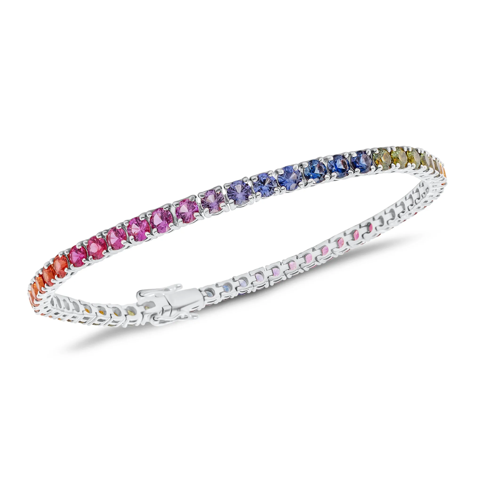 Multicolor Gemstone Tennis Bracelet