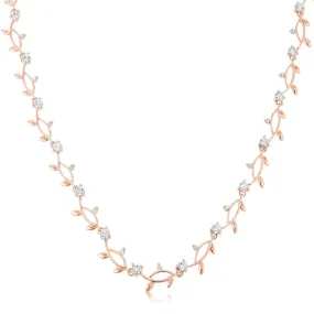 Nathana Romantic Vineyard Rose Gold Necklace | 16in