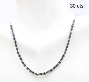 Natural Black Diamond Beads Black Diamond Beads Faceted Oval Diamond Beads Beaded Diamond Unfinished Necklace Faceted Diamond Beads SKU: 6143064