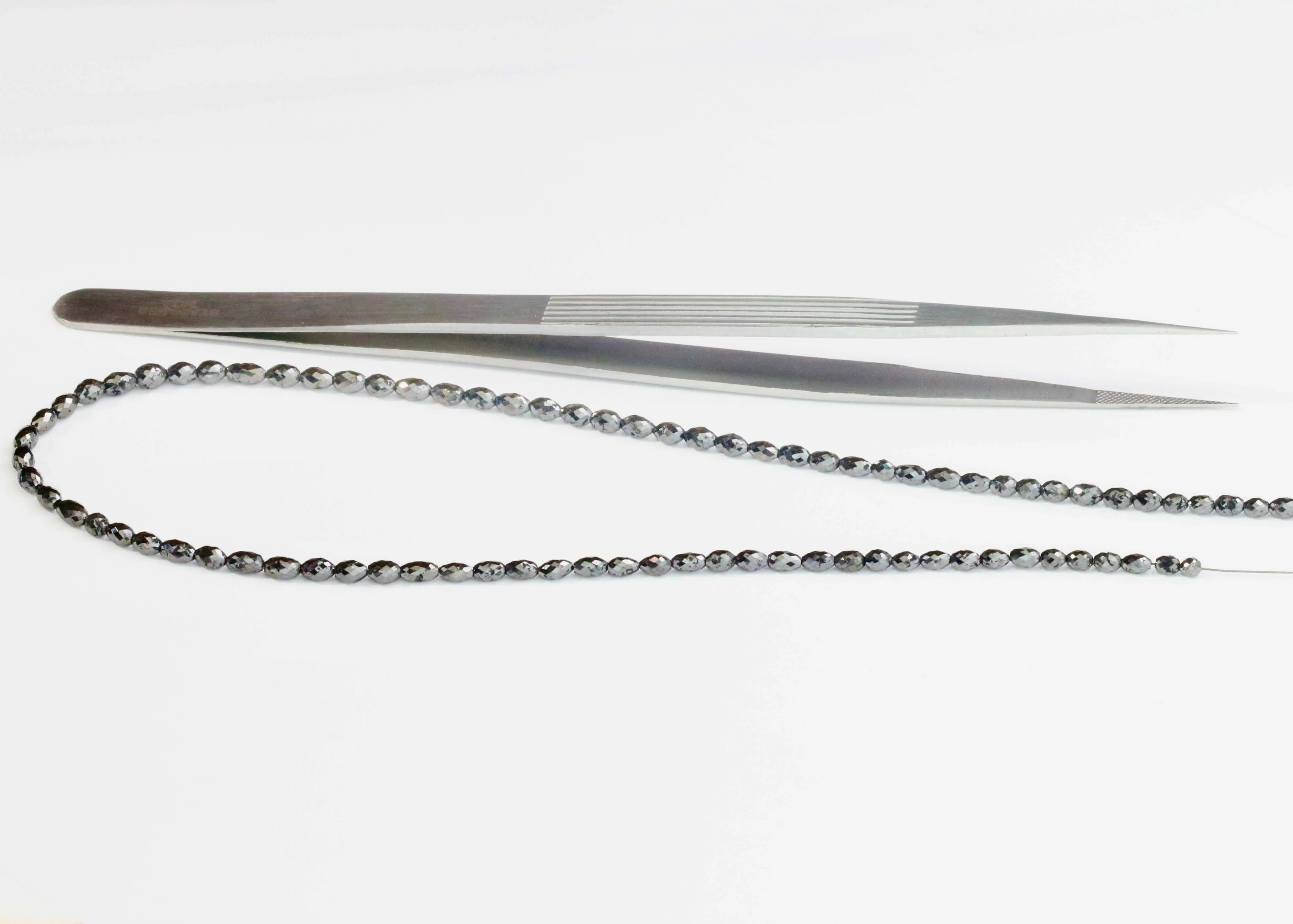 Natural Black Diamond Beads Black Diamond Beads Faceted Oval Diamond Beads Beaded Diamond Unfinished Necklace Faceted Diamond Beads SKU: 6143064