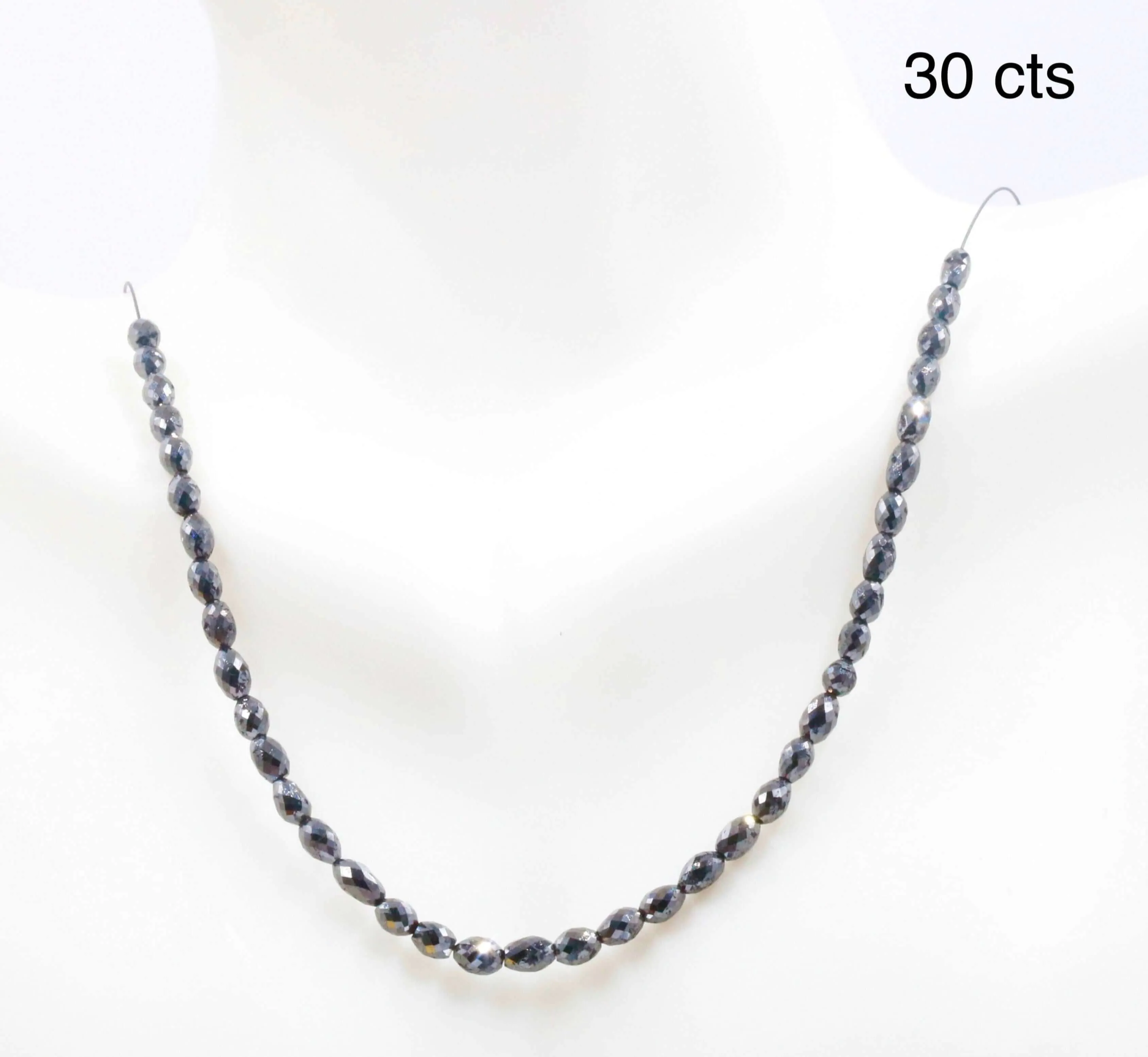Natural Black Diamond Beads Black Diamond Beads Faceted Oval Diamond Beads Beaded Diamond Unfinished Necklace Faceted Diamond Beads SKU: 6143064